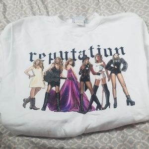White Taylor Swift Reputation Sweater